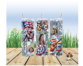 Puerto Rico Photo Glass Label - Includes photo