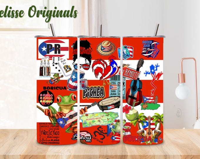 Puerto Rico label for glasses and more...