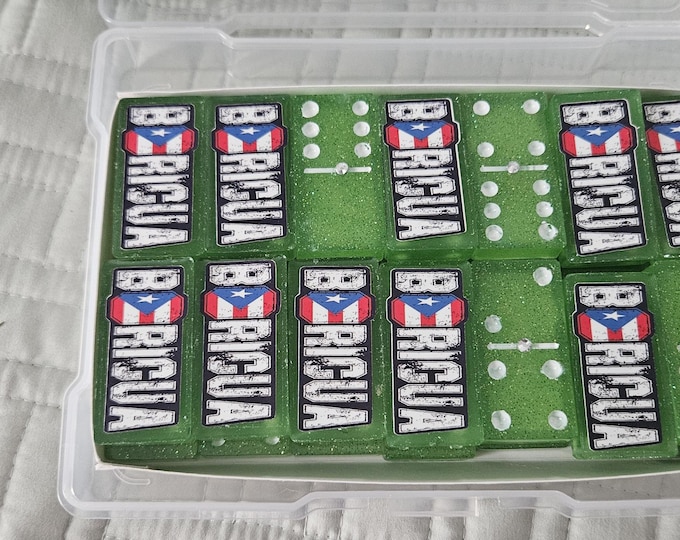 Featured listing image: Boricua (Puerto Rico) Dominos Set