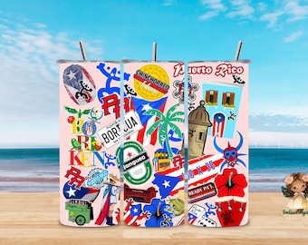 Puerto Rico label for glasses and more...