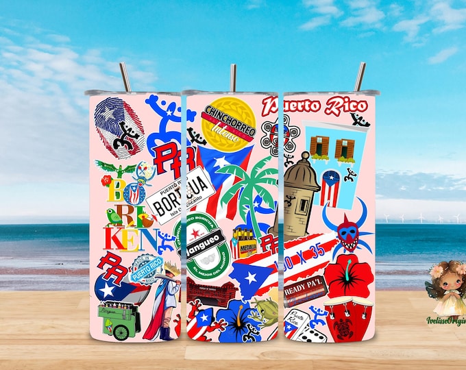 Puerto Rico label for glasses and more...