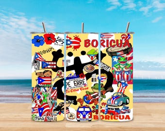 Puerto Rico label for glasses and more...