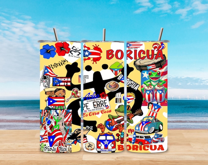 Puerto Rico label for glasses and more...