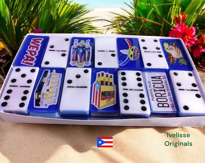 Featured listing image: Puerto Rican Resin Dominos Set