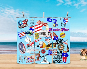 Puerto Rico label for glasses and more...