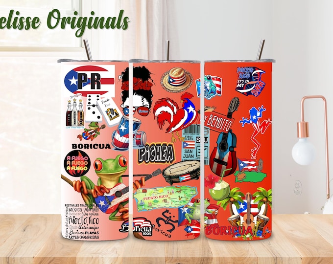 Puerto Rico label for glasses and more...