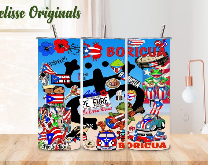 Puerto Rico label for glasses and more...