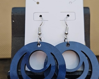 Earrings, pendants or earrings using sublimation printing technique