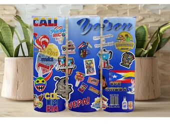 Puerto Rico and Colombia 20oz Thermal Cups