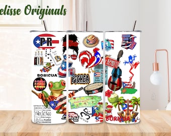 Puerto Rico label for glasses and more...