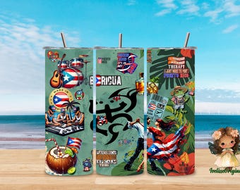 Puerto Rico label for glasses and more...