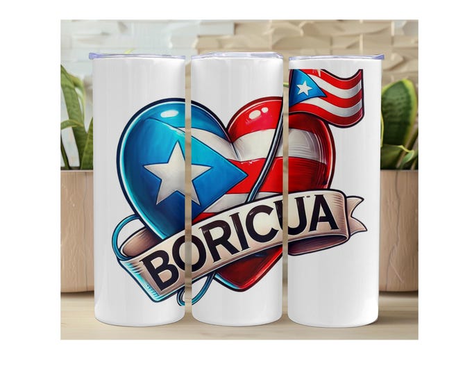 Puerto Rico 20oz Sublimated Thermal Cups