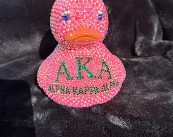 Blinged Duck Centerpiece: Alpha Kappa Alpha Decoration