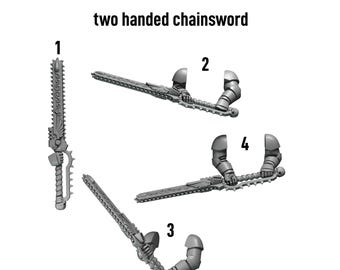 Crimson lords 2 hands Chainswords