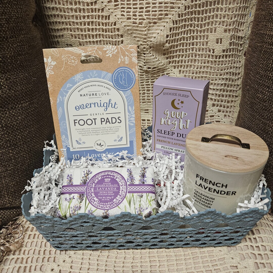 Lavender Gift Basket for Women Etsy