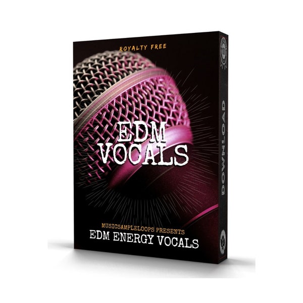 EDM Energy Vocals with 2500+ Samples Loops for FL Studio Ableton, Logic, MPC Maschine Instant Digital Download