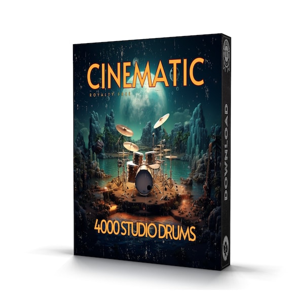 Cinematic Studio Drum Loops 4000+ campioni in formato WAV per Ableton, Logic, FL Studio Cubase Reason Download digitale istantaneo