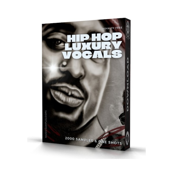 Luxury Hip Hop Vocals 2000+ WAV Samples and Loops: Music Production Ableton FL Studio Logic Instant Download