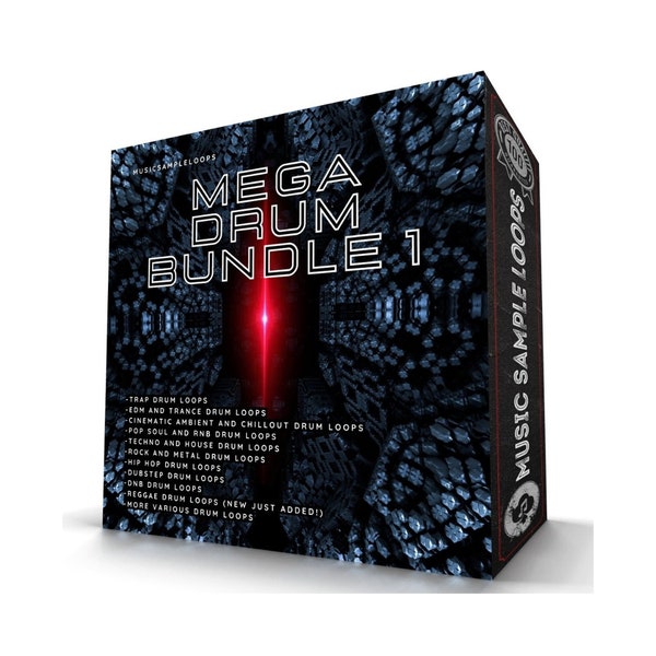 Drum Loops Mega Pack 1 (mit 10 Volumes) WAV-Format (Ableton, bekommen LU Studio) | Digitaler Download