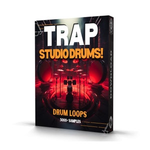 Trap Studio Drums with 5000+ Sounds Loops WAV Audio for Ableton, Logic, MPC, FL Studio Fast Digital Download