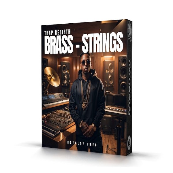 Trap Rebirth Pack Brass and Strings: 1000+ Samples and Loops in WAV Format | Ideal for Ableton, Logic, MPC, FL Studio Digital Download