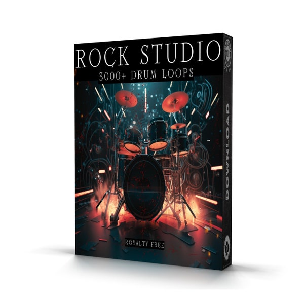Rock & Metal Studio Drum Loops 3200 WAV Samples Drum Loops for Ableton, Logic, FL Studio, MPC, Maschine Instant Download