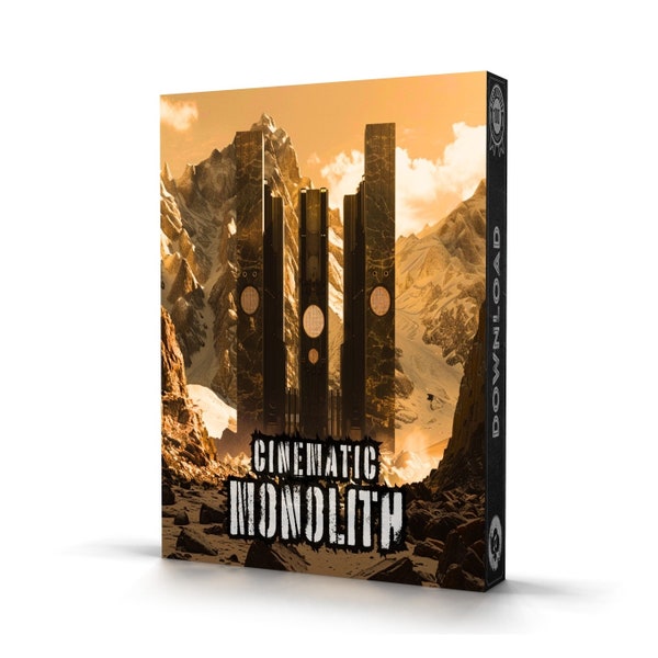 Cinematic Monolith 3490+ Samples WAV format for Ableton, Logic Pro Tools, FL Studio Cubase Reason Instant Digital Download