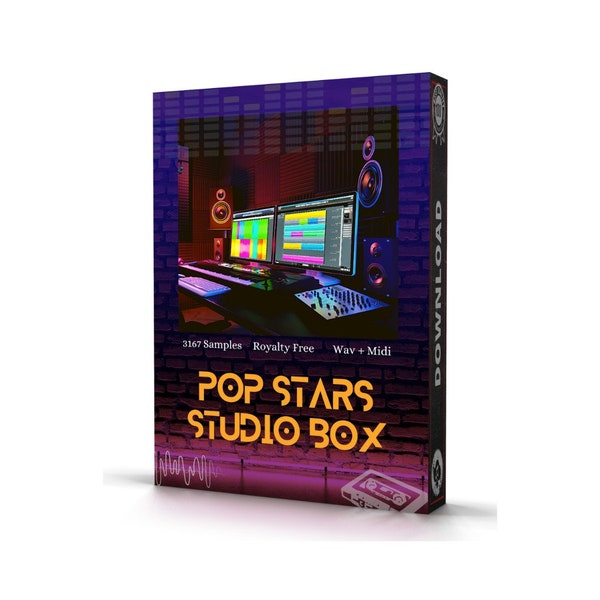 POP Stars Studio Box 3100+ Sounds in WAV format (Ableton, Logic, FL Studio) | Digital Download