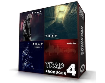 Trap Producer Bundle 4 Volumes 3500+ Sounds with Key+BPM in WAV format (Ableton, Logic, FL Studio) | Digital Download