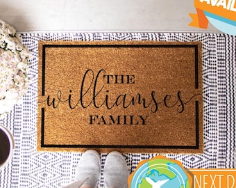 Custom Personalized Doormat, Last Name Doormat, Welcome Doormat, Personalized Doormat, Custom Last Name Doormat, Custom Personalized Doormat