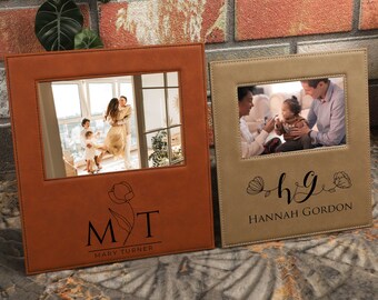 Personalized Photo Frames, Customed Photo Frame, Leather Picture Album, Pictures Engagement, Birthday Gift, Engraved Frame, Family Picture