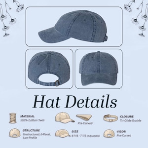 Minimal Sun Embroidered Hat, Ocean Sunset Line Art Cap, Coastal Aesthetic Dad Hat, Boho Summer Baseball Cap, Beach Gift, Embroidered Cap image 6