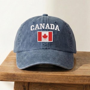 Embroidered Baseball Caps, Canada Hat, National Pride Baseball Caps, World Cup 2026, Maple Leaf, Canada Flag Design Baseball Caps