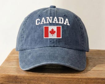 Embroidered Baseball Caps, Canada Hat, National Pride Baseball Caps, World Cup 2026, Maple Leaf, Canada Flag Design Baseball Caps