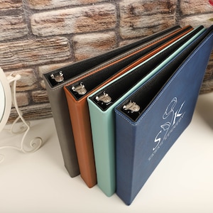Personalized Binder, Customed Binder, Leather Binder, Graduation Gift, Office Gifts, Corporate Gift, Business Gift, Leather Binder Cover