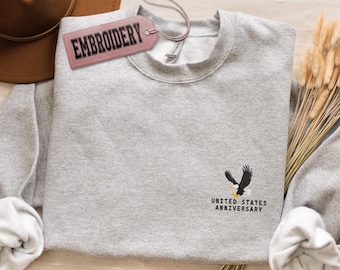 Embroidered Sweatshirt, USA 250 Sweatshirt, Patriotic Gift Hoodie, Celebrate 250th Anniversary Sweatshirt, Independence Day Hoodie