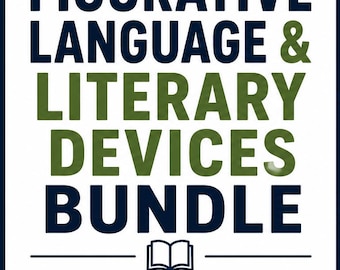 Figurative Language & Literary Devices Bundle | Middle School ELA Printable PDF, Grades 6-8
