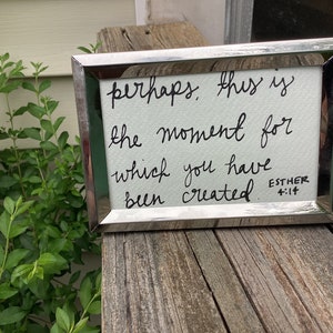 3x5 Framed Handwritten Watercolor Quote Prints