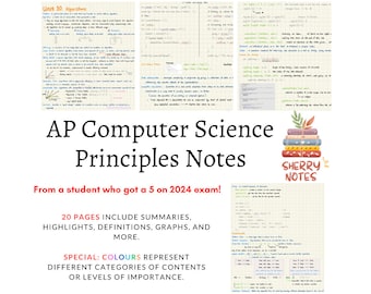 I Got 5! AP Computer Science Principles Notes From a Student Who Gets 5