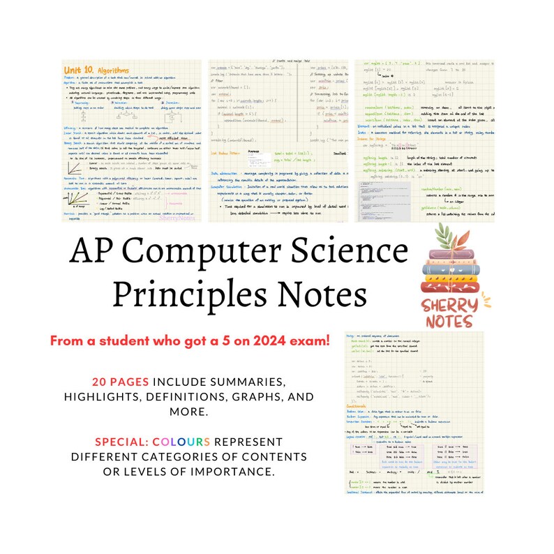 5 Ap Computer Science Principles I Got 5! AP Computer Science Principles Notes From a Student Who Gets 5 ...
