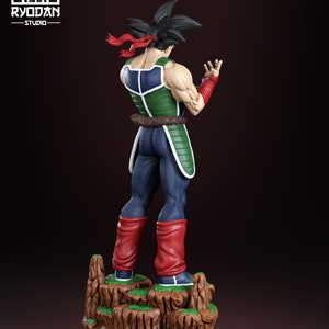 UNPAINTED Resin Figure / Fanart Bardock/ 3D Printed Figure in High Quality Resin / Garage Kit / Model Kit to assemble/Primed image 2