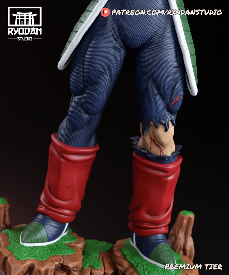 UNPAINTED Resin Figure / Fanart Bardock/ 3D Printed Figure in High Quality Resin / Garage Kit / Model Kit to assemble/Primed image 5