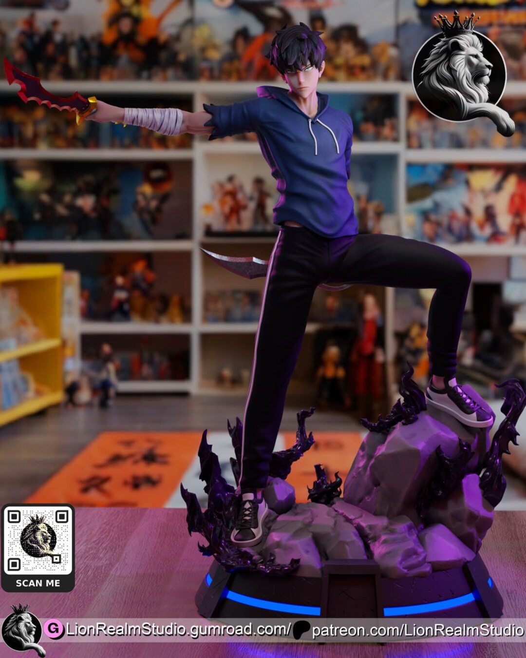 Unpainted Resin Figure Fanart Anime 111 3D Printed Figure in High ...
