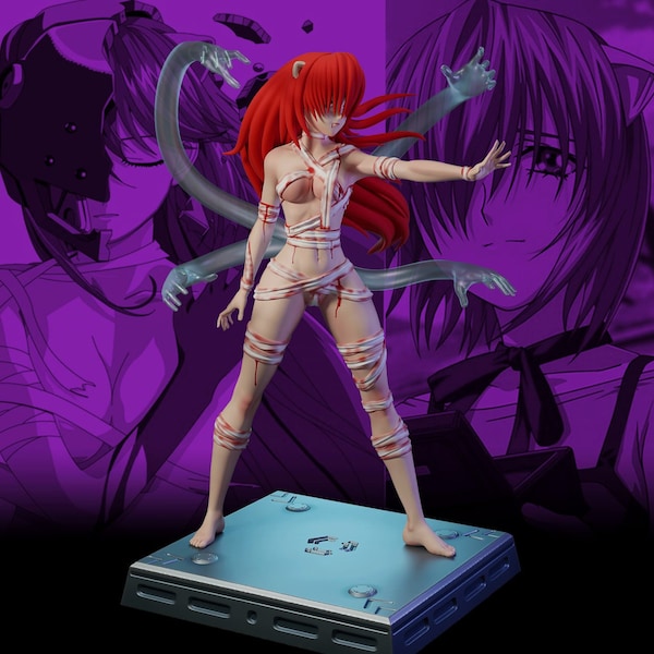 Unpainted Resin Figure | Fanart Anime 112 | 3D Printed Figure in High Quality Resin | Garage Kit  | Model Kit to Assemble