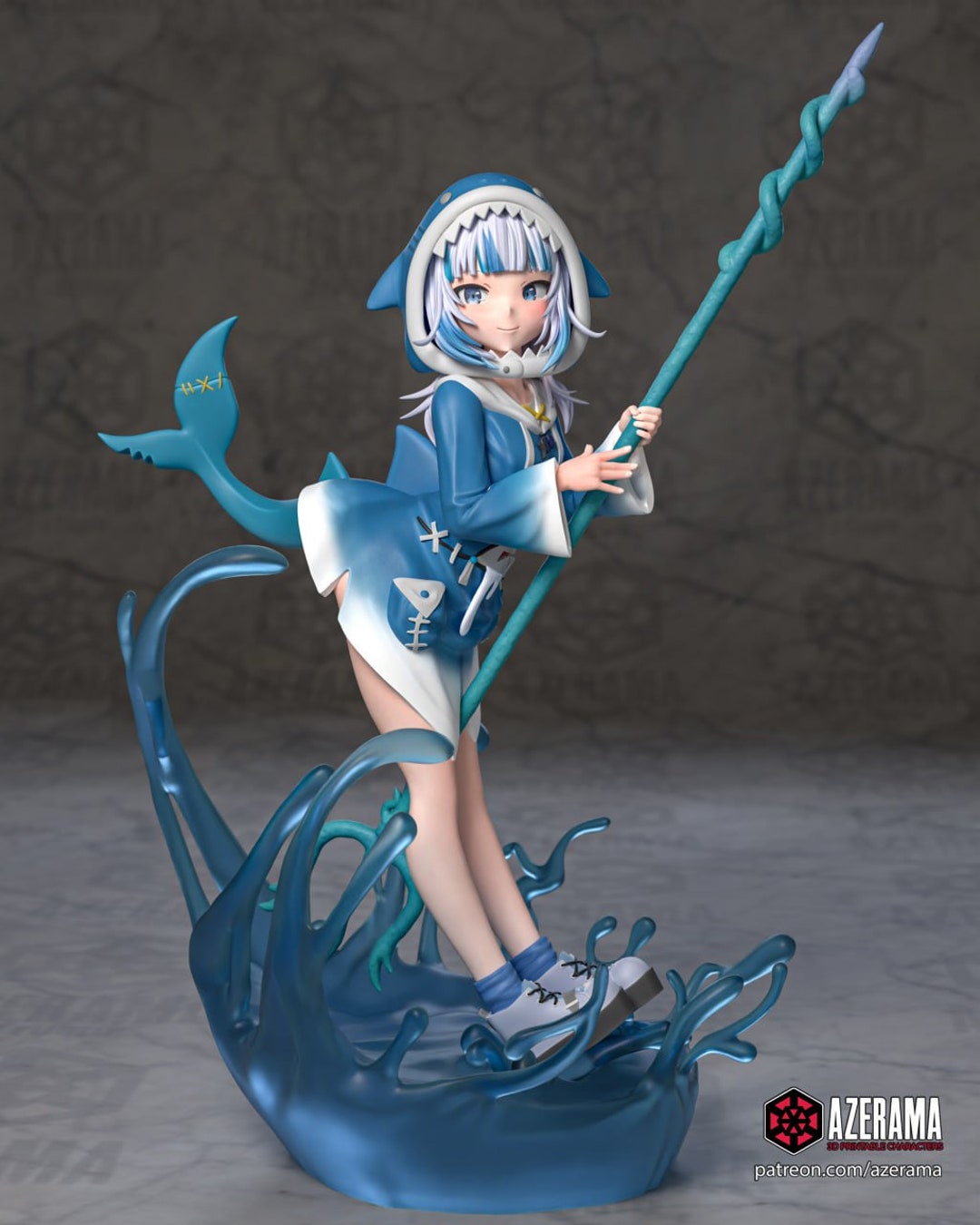 Unpainted Resin Figure Fanart Anime 80 3D Printed Figure in High ...