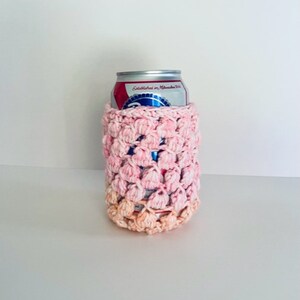 Crocheted Coozie, Cozy - Summer Sherbet