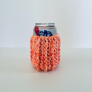 Crocheted Coozie, Cozy - Summer Sherbet