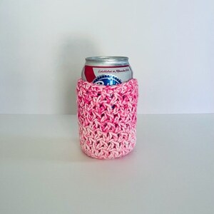 Crocheted Coozie, Cozy - Summer Sherbet