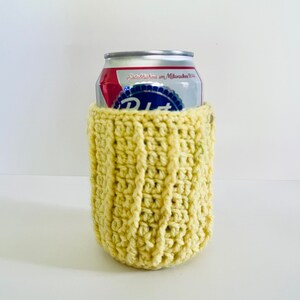 Crocheted Coozie, Cozy - Rainbow Bright