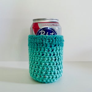 Crocheted Coozie, Cozy - Rainbow Bright